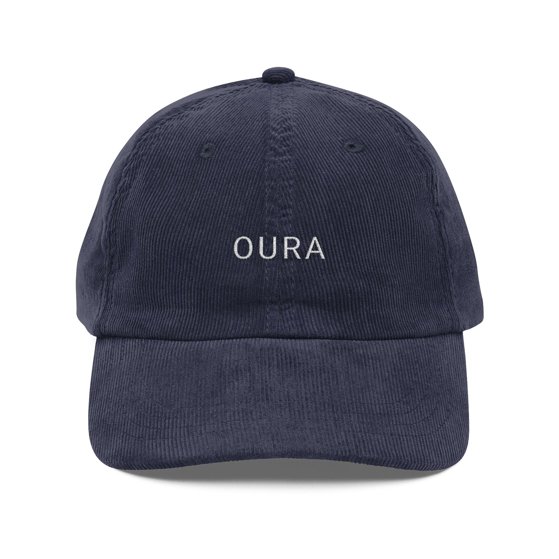 OURA - Vintage Corduroy Cap - Navy Blue